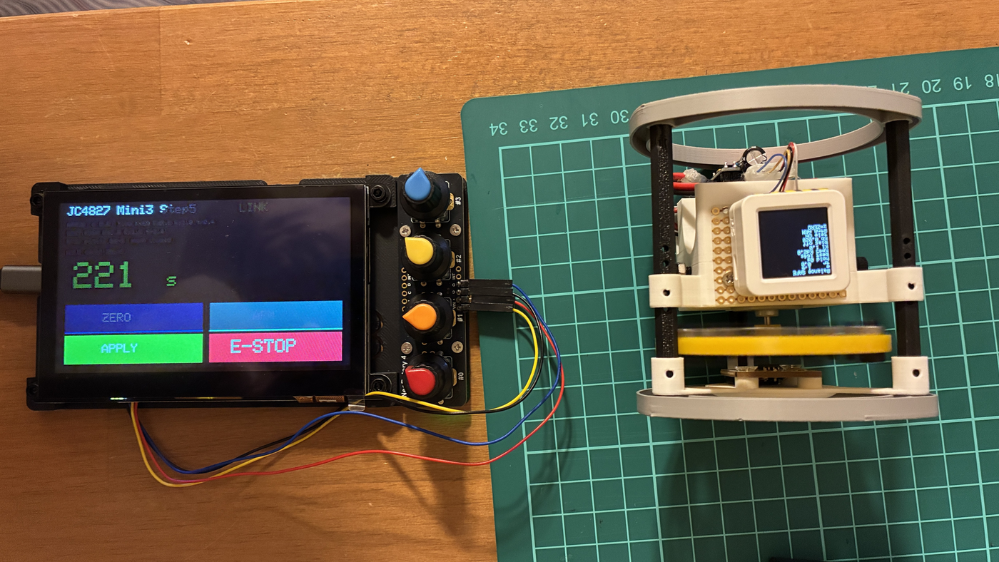 TX Tuner L1 完走 — hold 221 s・倒立チューナ