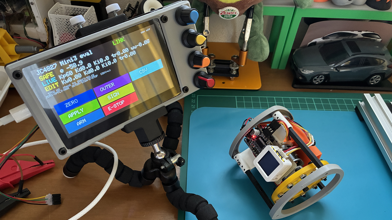 ミニ③ — JC4827 が緑の LINK。横に組んだ Mini RW
